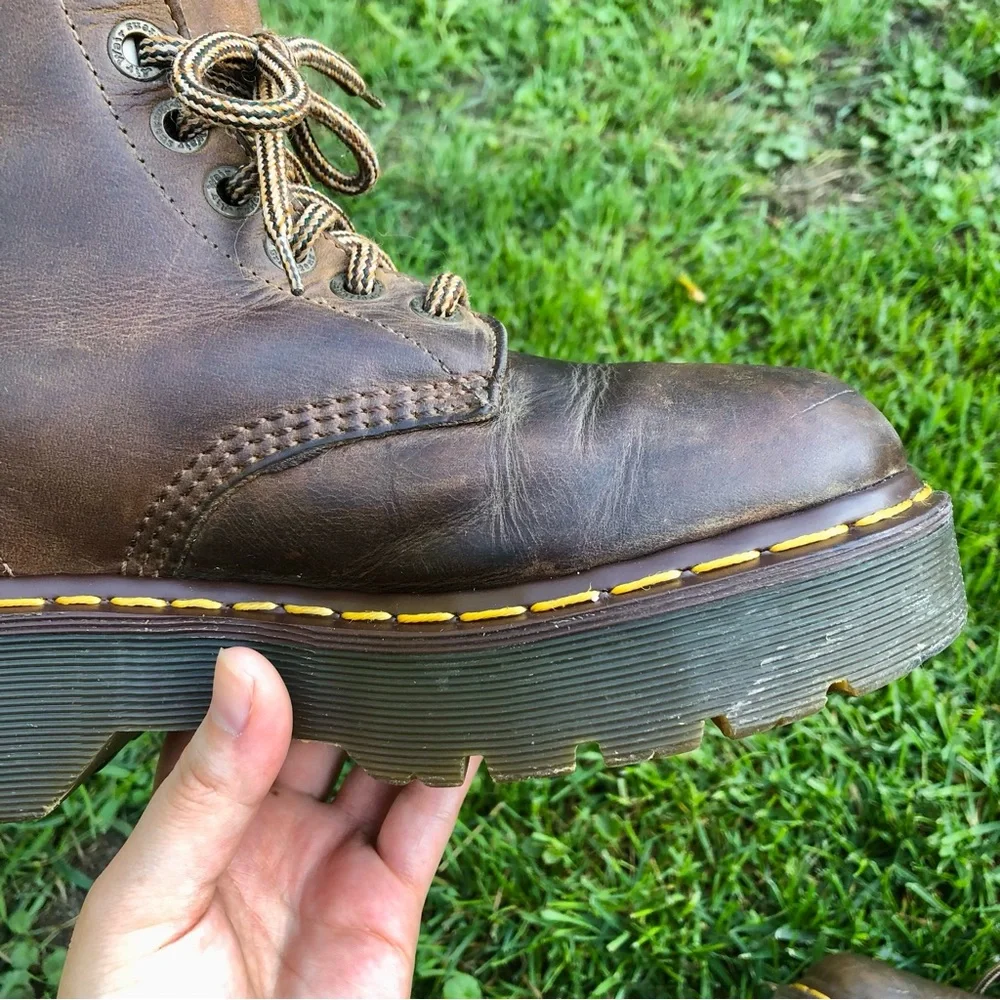 Rare Dr. Martens Brown Platform Boots - Picture 11 of 15